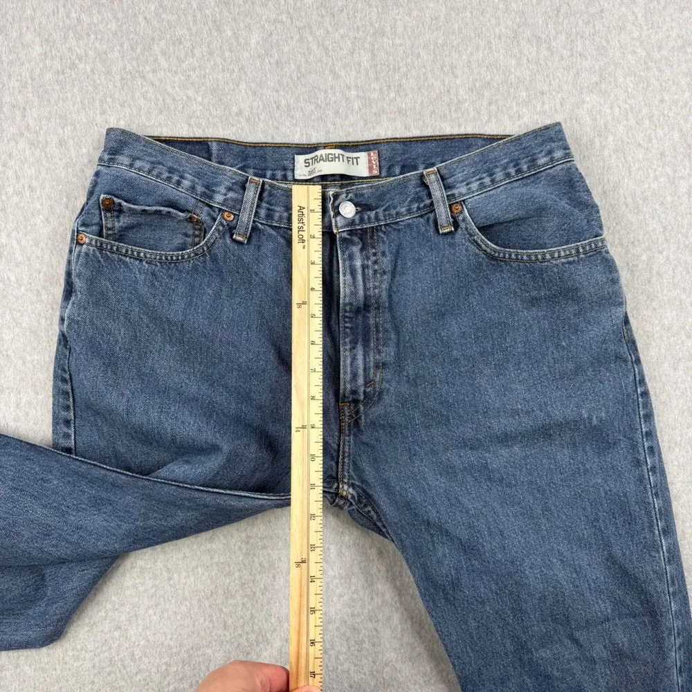 Vintage Levis Jeans Mens Fits 36x28 Blue 505 Straight Fit Regular Denim Cotton